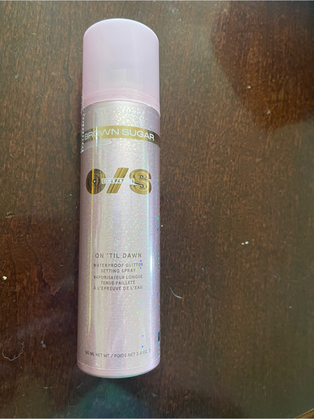 On 'Til Dawn Waterproof Glitter Setting Spray - Pink